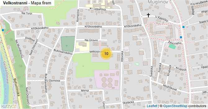 Velkostranní - mapa firem