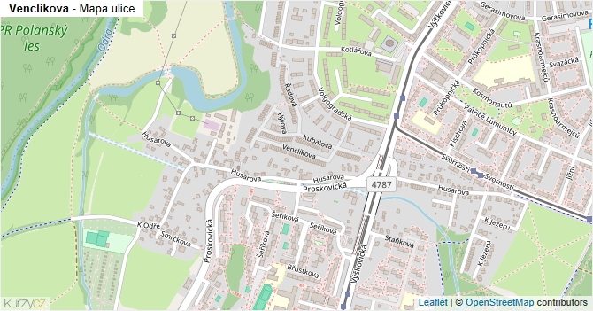 Venclíkova - mapa ulice