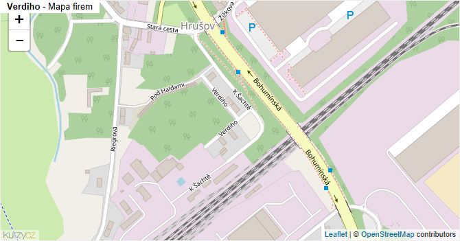 Verdiho - mapa firem