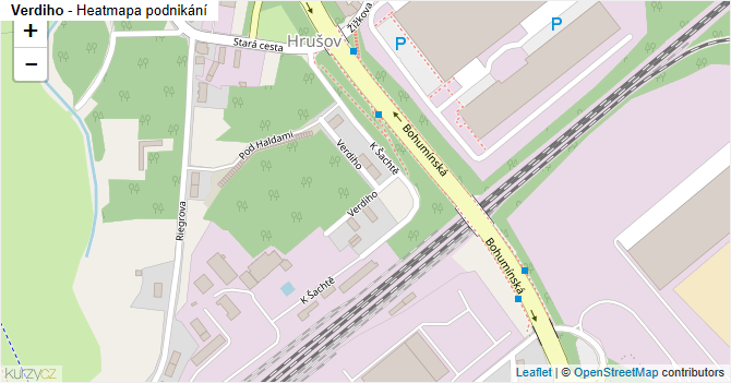 Verdiho - mapa podnikání