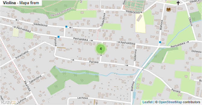 Violina - mapa firem