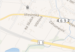 Višňová v obci Ostrava - mapa ulice