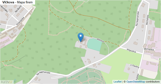Vlčkova - mapa firem