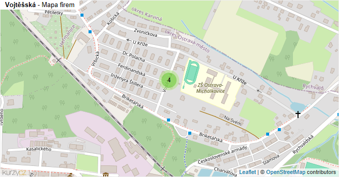 Vojtěšská - mapa firem