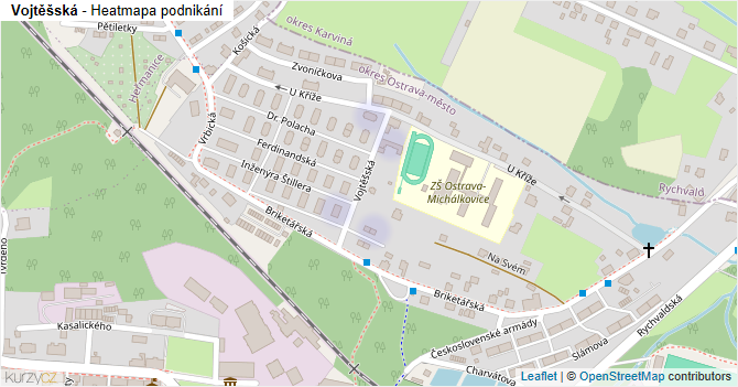 Vojtěšská - mapa podnikání