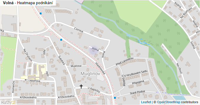 Volná - mapa podnikání