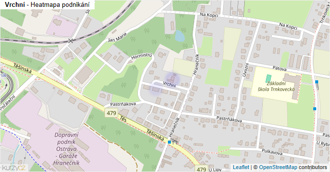 Vrchní - mapa podnikání