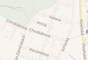 Vrtná v obci Ostrava - mapa ulice