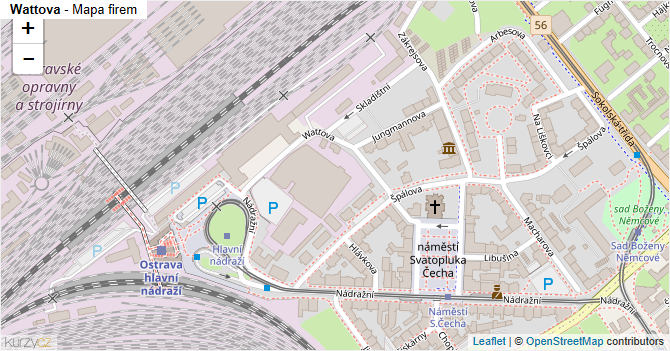 Wattova - mapa firem