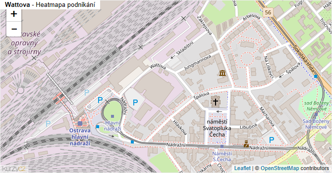 Wattova - mapa podnikání