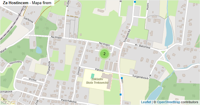 Za Hostincem - mapa firem
