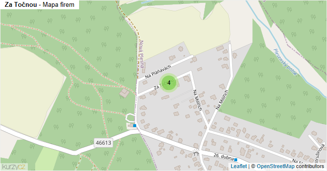 Za Točnou - mapa firem