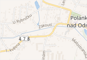 Zákoutí v obci Ostrava - mapa ulice