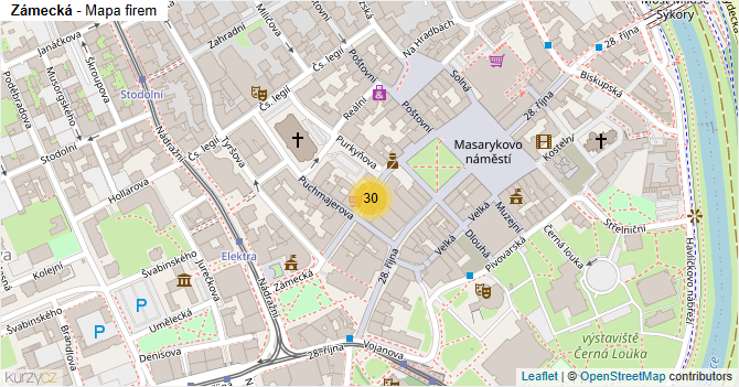 Zámecká - mapa firem