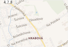 Závadova v obci Ostrava - mapa ulice