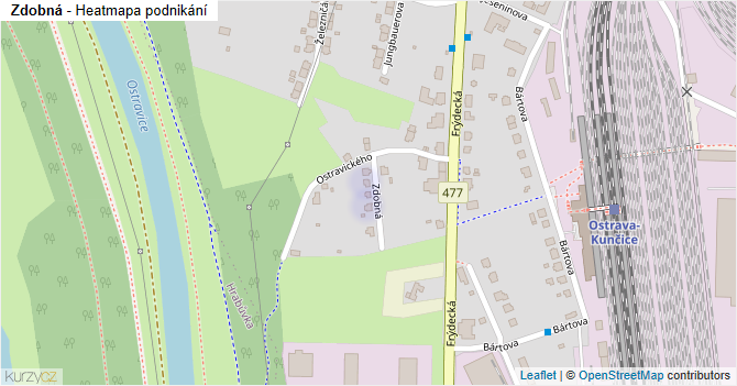 Zdobná - mapa podnikání