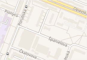 Zednická v obci Ostrava - mapa ulice