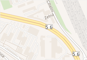 Zelná v obci Ostrava - mapa ulice