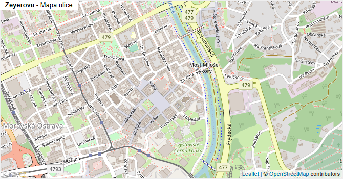 Zeyerova - mapa ulice