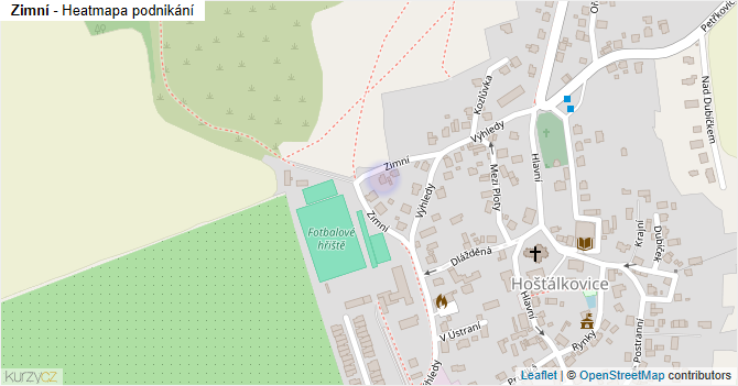Zimní - mapa podnikání