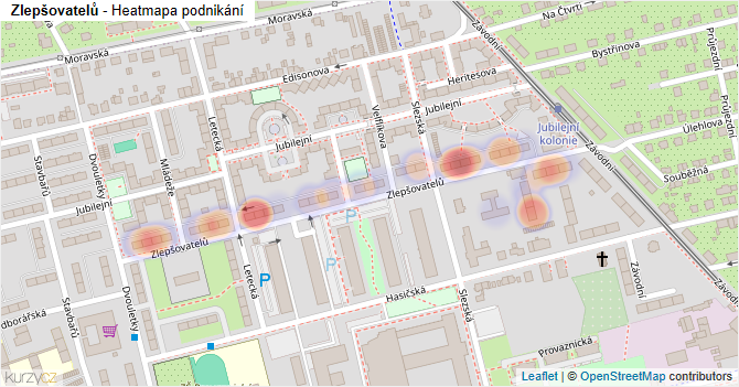 Zlepšovatelů - mapa podnikání