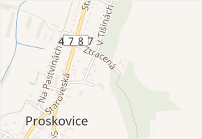 Ztracená v obci Ostrava - mapa ulice