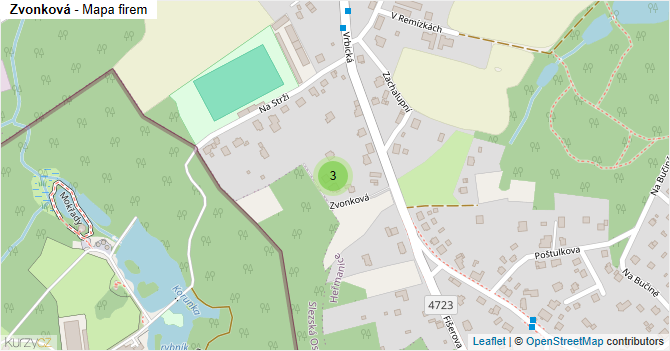 Zvonková - mapa firem
