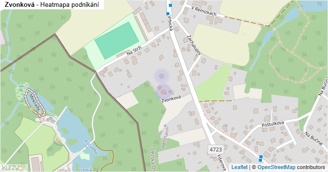 Zvonková - mapa podnikání