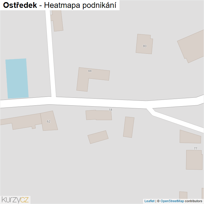 Mapa Ostředek - Firmy v obci.