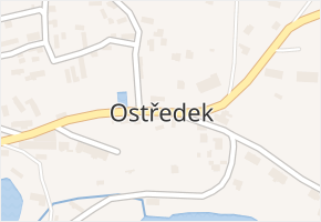 Ostředek v obci Ostředek - mapa části obce