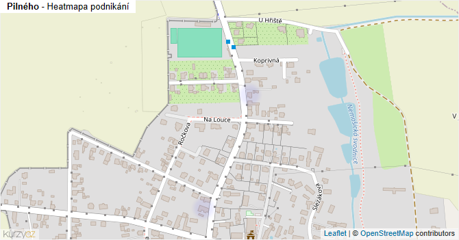Pilného - mapa podnikání