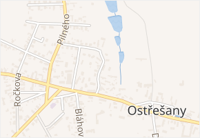 Slezákova v obci Ostřešany - mapa ulice