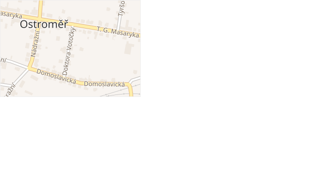 Doktora Votočky v obci Ostroměř - mapa ulice
