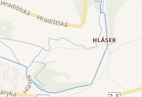 Hlásek v obci Ostroměř - mapa ulice