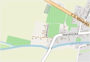 Jabloňová v obci Ostroměř - mapa ulice