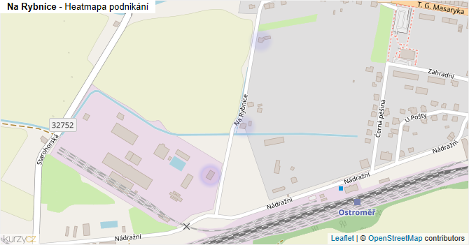 Na Rybníce - mapa podnikání