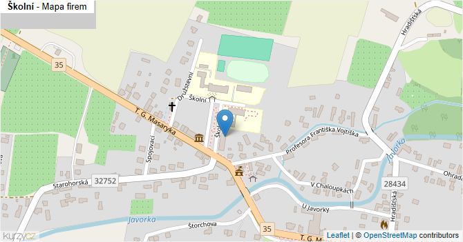 Školní - mapa firem