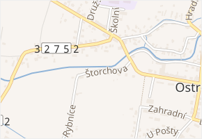 Štorchova v obci Ostroměř - mapa ulice
