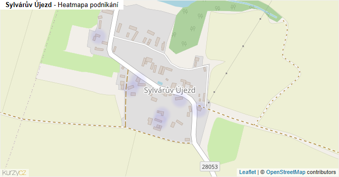 Sylvárův Újezd - mapa podnikání