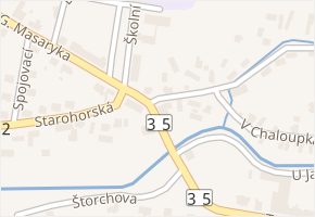 T. G. Masaryka v obci Ostroměř - mapa ulice