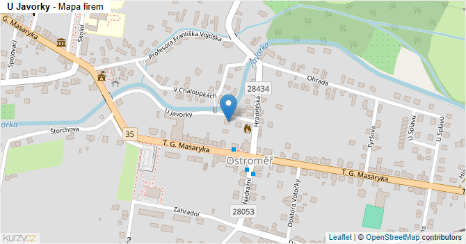 U Javorky - mapa firem
