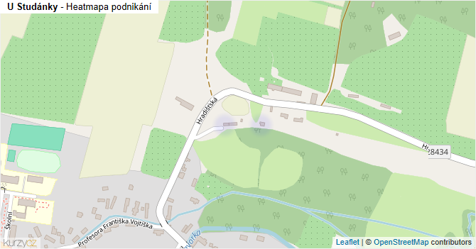 U Studánky - mapa podnikání