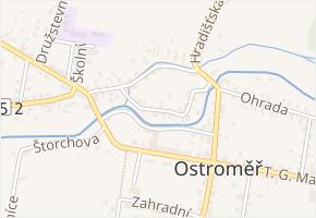 V Chaloupkách v obci Ostroměř - mapa ulice