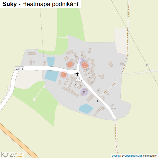 Mapa Suky - Firmy v části obce.