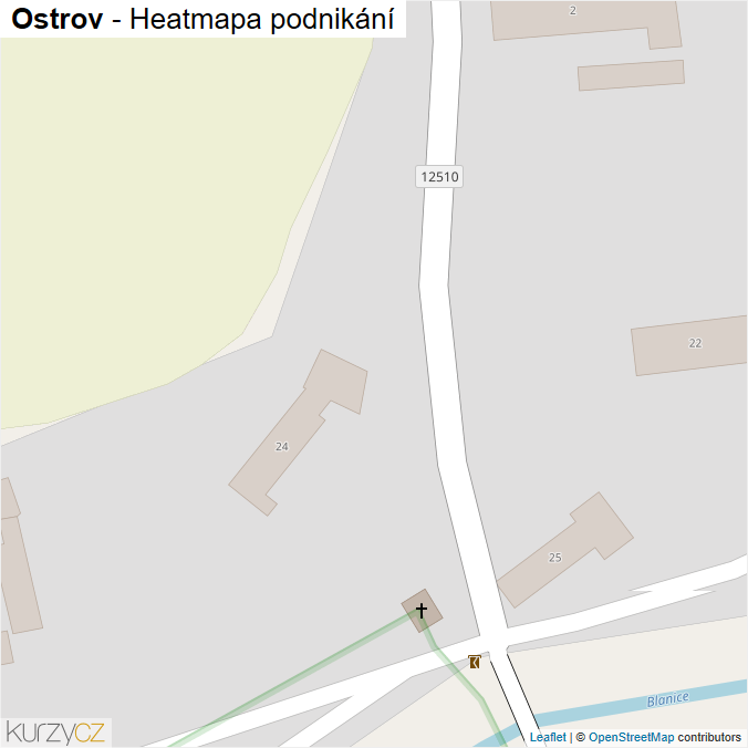 Mapa Ostrov - Firmy v obci.