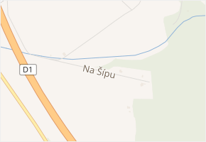 Cikánka v obci Ostrovačice - mapa ulice