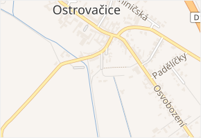 Hasičská v obci Ostrovačice - mapa ulice