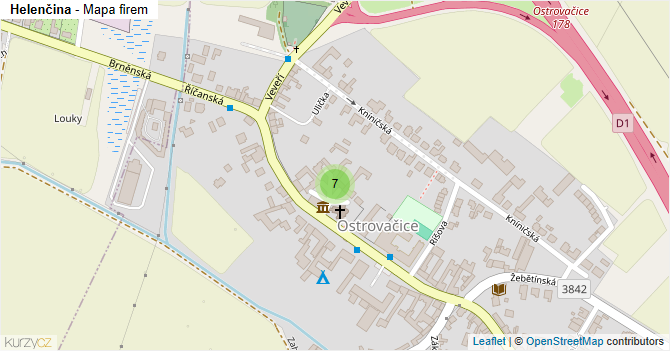 Helenčina - mapa firem