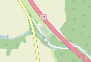 Lazebnice v obci Ostrovačice - mapa ulice