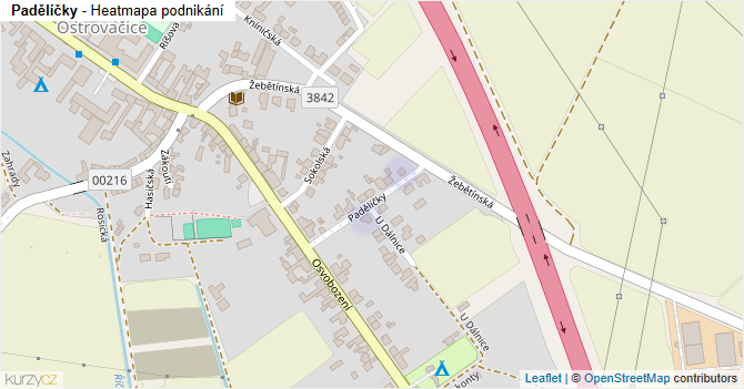 Padělíčky - mapa podnikání